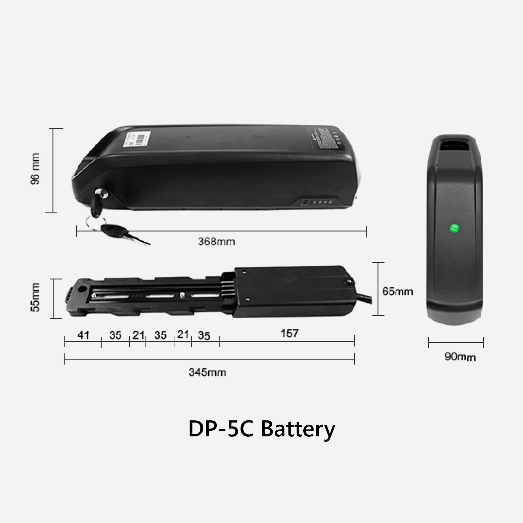 eSoulbike™ 52V 48V 36V Electric Bike Tube Battery - Image 6