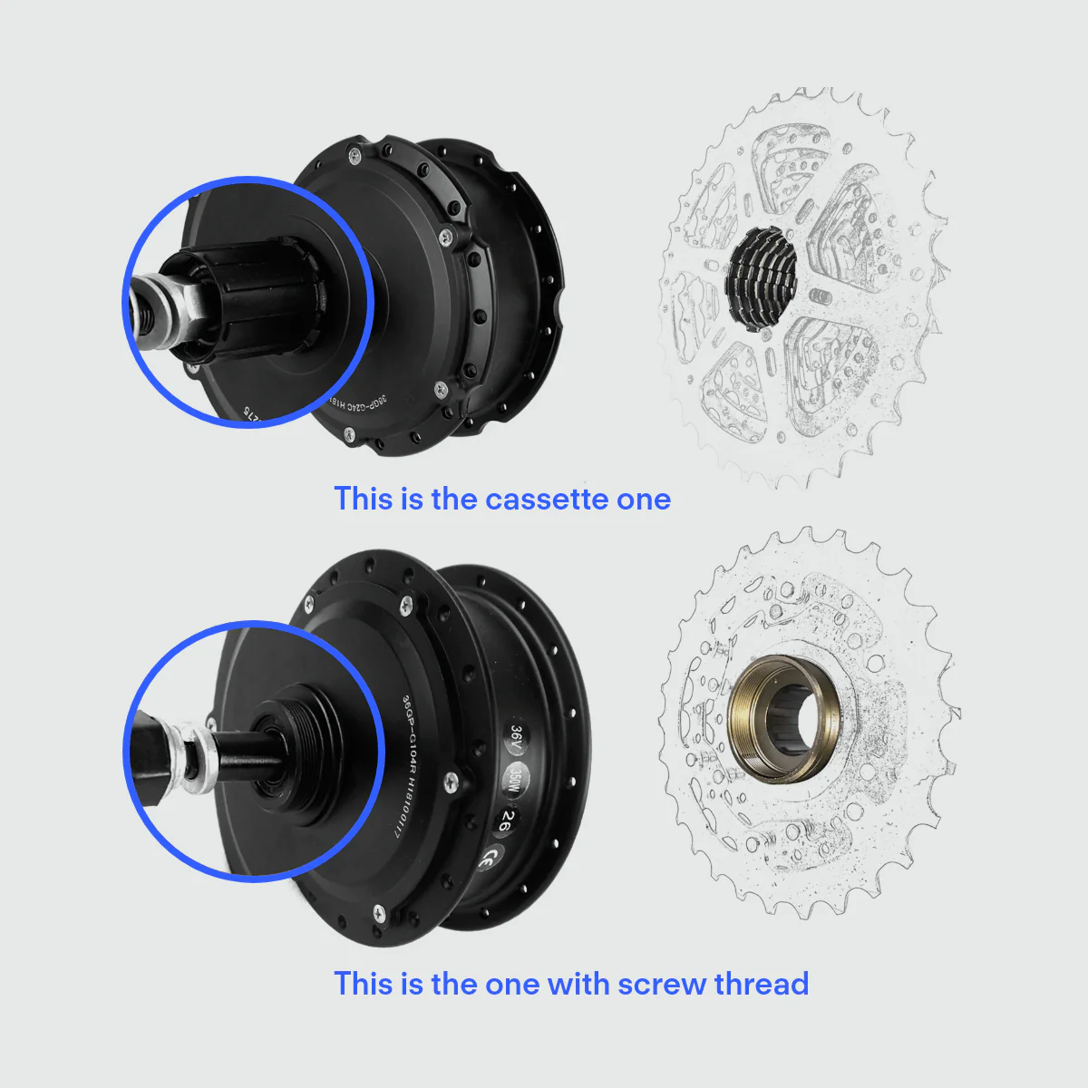 eSoulbike™ 48V 500W Waterproof Rear Wheel Hub Motor Ebike Conversion Kit - Image 8